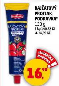 RAJČATOVÝ PROTLAK PODRAVKA, 120 g