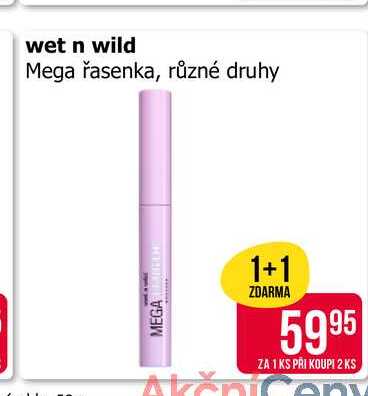 wet n wild Mega řasenka, různé druhy 