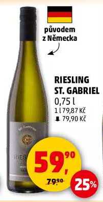 RIESLING ST. GABRIEL, 0,75 l