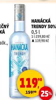 HANÁCKÁ TRENDY 30%, 0,5 l