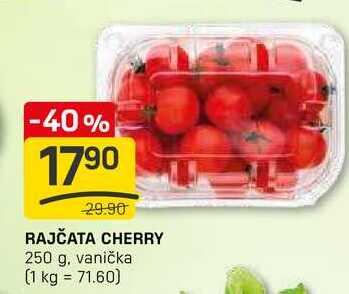 RAJČATA CHERRY 250 g, vanička  