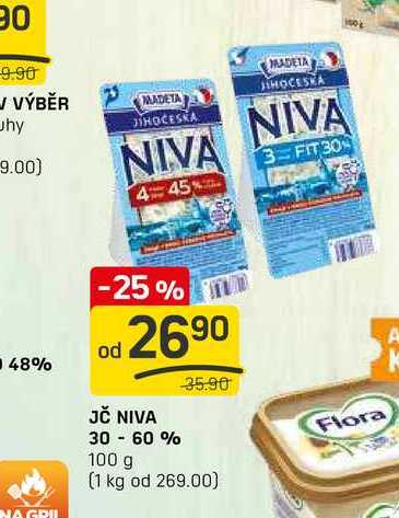 JČ NIVA 30 - 60 % 100g