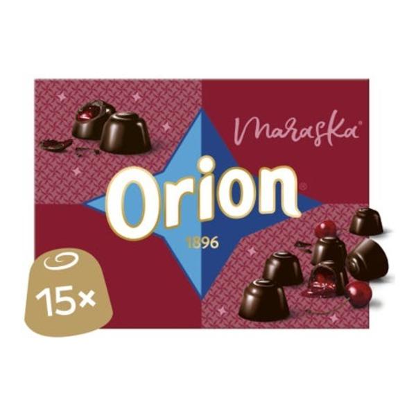 ORION Maraska pralinky z hořké čokolády s višňovou náplní