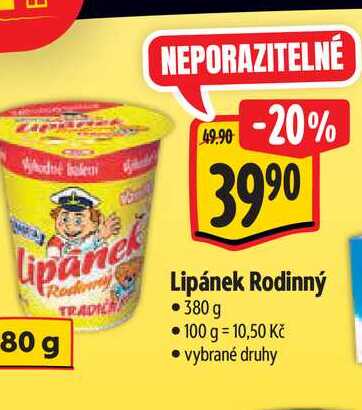  Lipánek Rodinný 380 g 