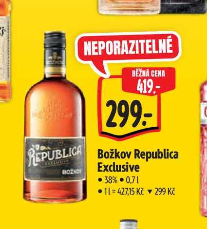  Božkov Republica Exclusive  0,7 l