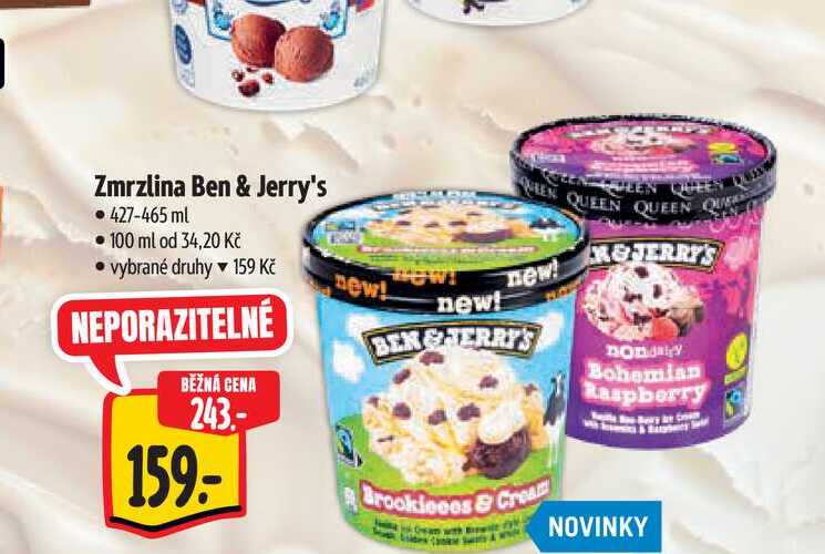 Zmrzlina Ben & Jerry's 427-465 ml 