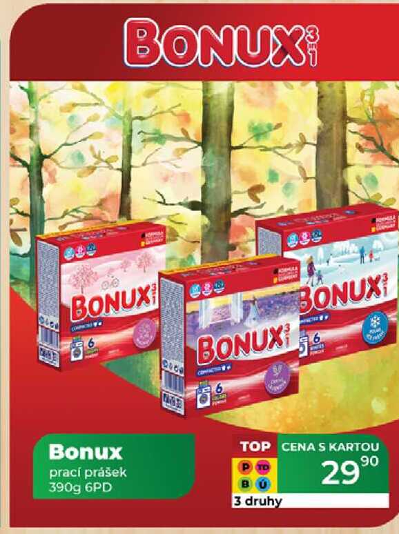 Bonux prací prášek 390g 6PD 