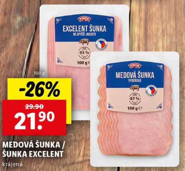 MEDOVÁ ŠUNKA / ŠUNKA EXCELENT, 100 g