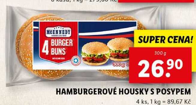 HAMBURGEROVÉ HOUSKY S POSYPEM, 300 g