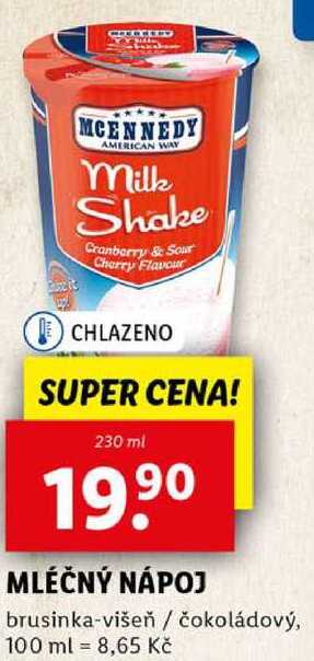 MLÉČNÝ NÁPOJ, 230 ml