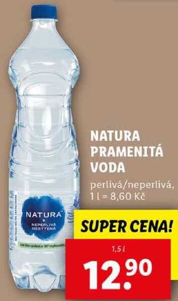 NATURA PRAMENITÁ VODA, 1,5 l