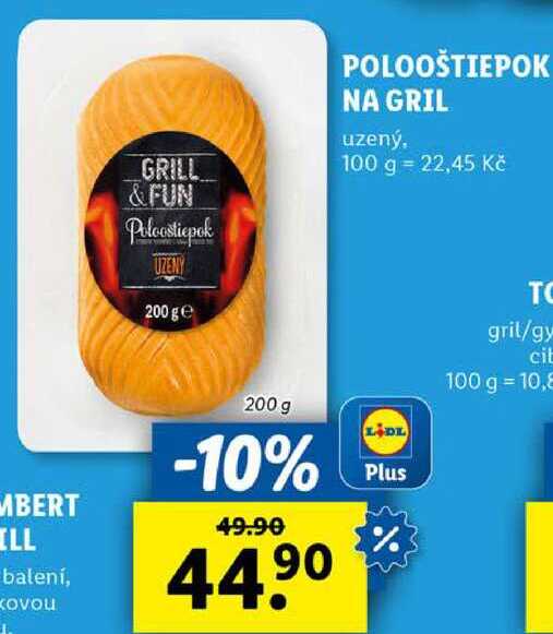 POLOOŠTIEPOK NA GRIL, 200 g