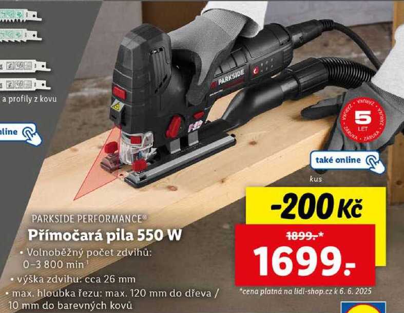 Přímočará pila 550 W 