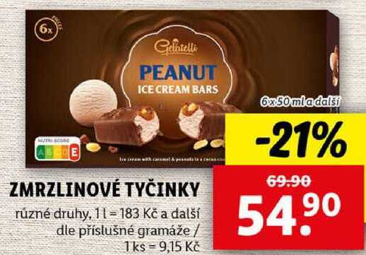 ZMRZLINOVÉ TYČINKY, 6x 50 ml a další