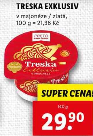 TRESKA EXKLUSIV, 140 g
