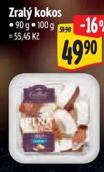 Zralý kokos, 90 g