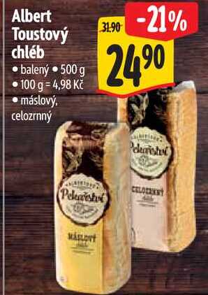 Albert Toustový chléb, 500 g