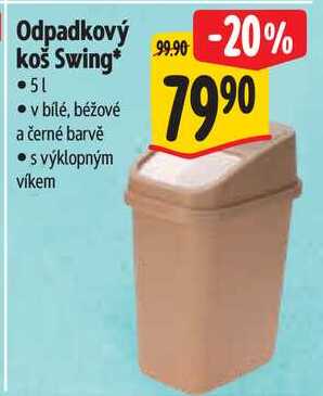 Odpadkový koš Swing* 