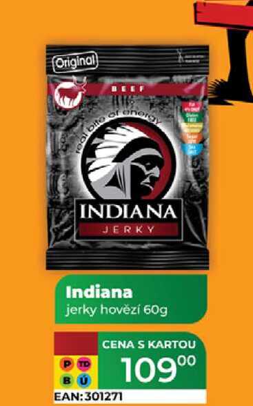 Indiana jerky hovězí 60g