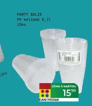 PARTY BALIS PP kelímek 0.31 15ks 