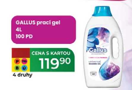 GALLUS prací gel 4L 100 PD 