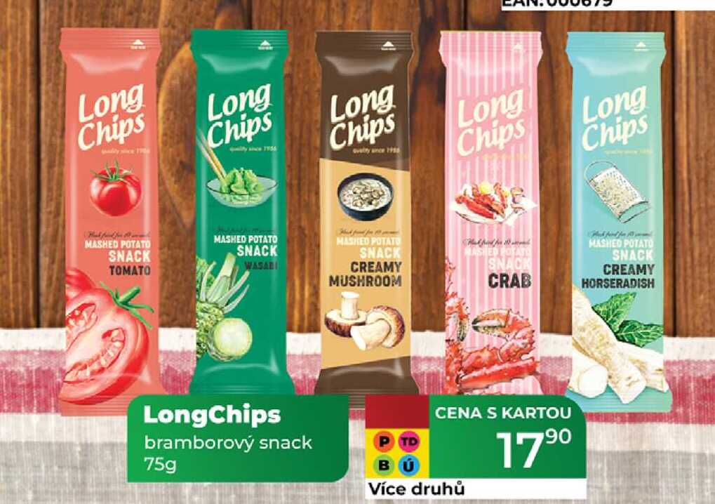 LongChips bramborový snack 75g  