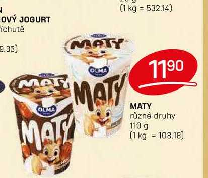 MATY různé druhy 110 g