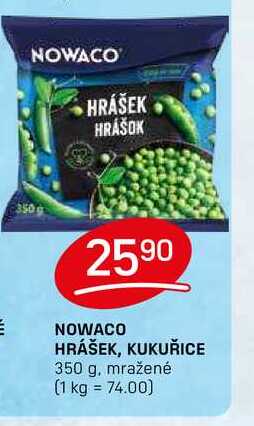 NOWACO HRÁŠEK, KUKUŘICE 350 g, mražené 