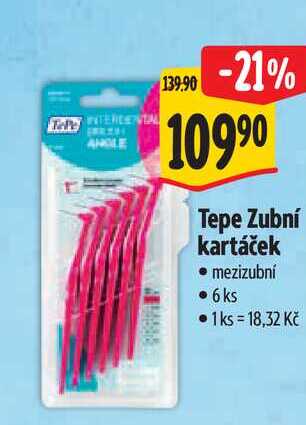  Tepe Zubní kartáček mezizubní 6 ks  
