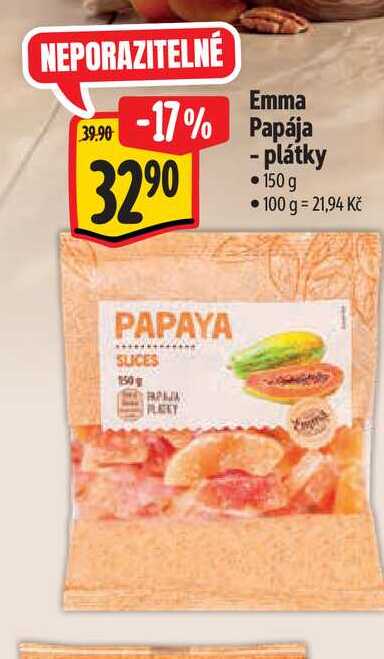  Emma Papája - plátky 150 g  