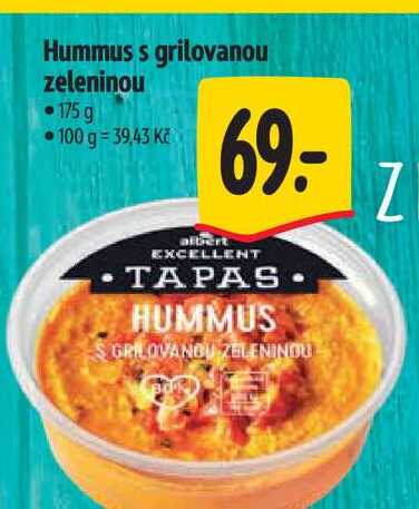 Hummus s grilovanou zeleninou 175 g  