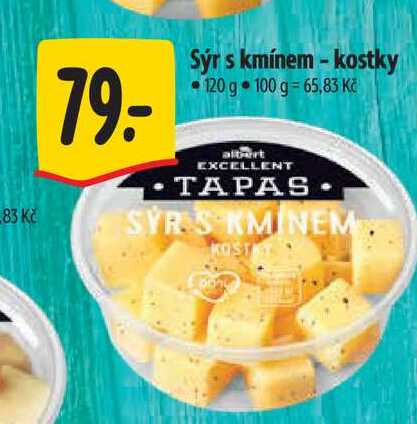  Sýr s kmínem - kostky 120 g 