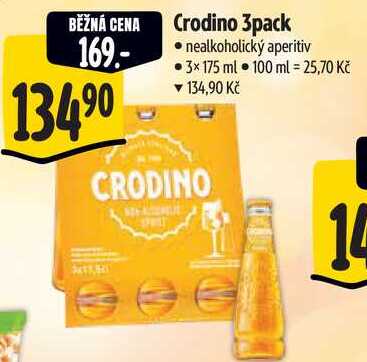 Crodino 3pack, 3x 175 ml 