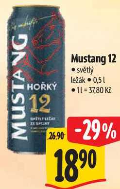 Mustang 12, 0,5 l