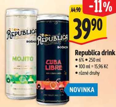 Republica drink, 250 ml 