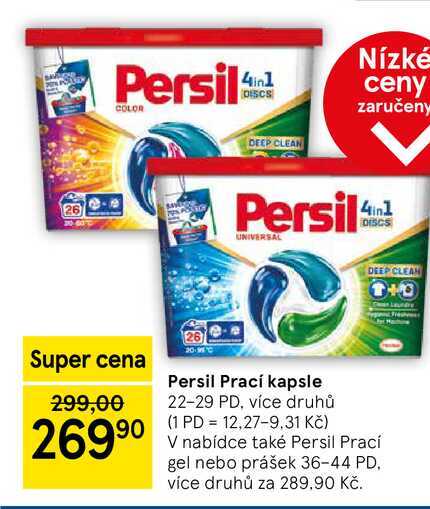 Persil Prací gel nebo prášek, 36-44 PD