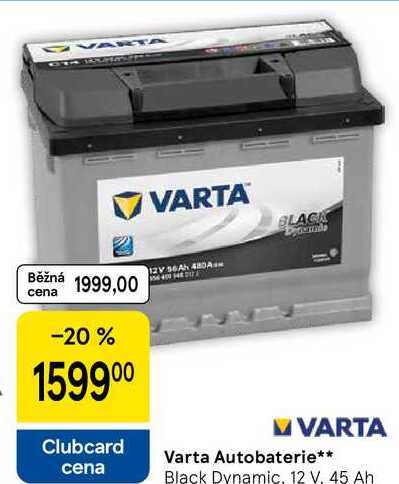 Varta Autobaterie, Black Dynamic, 12 V, 45 Ah 