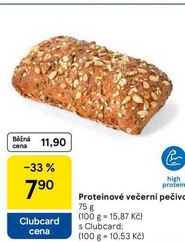 Proteinové večerní pečiva, 75 g  