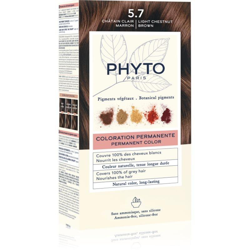 Phyto Color barva na vlasy bez amoniaku odstín 5.7 Light Chestnut Brown 1 ks