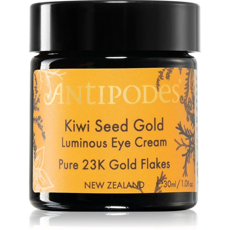 Antipodes Kiwi Seed Gold Luminous Eye Cream rozjasňující oční krém se zlatem 30 ml