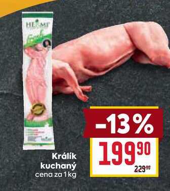 Králík kuchaný cena za 1 kg 