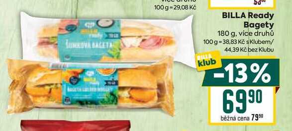 BILLA Ready Bagety 180 g