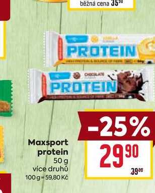 MaxSport Proteinová tyčinka 50g