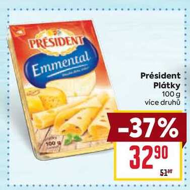 Président Plátky 100g