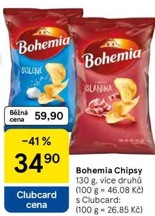 Bohemia Chipsy, 130 g, více druhů 