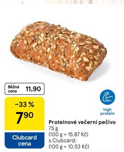 Proteinové večerní pečivo, 75 g  