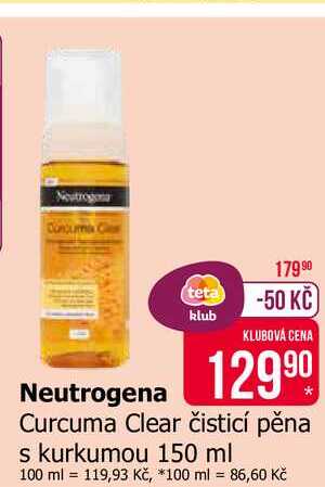 Neutrogena Curcuma Clear čisticí pěna s kurkumou 150 ml 