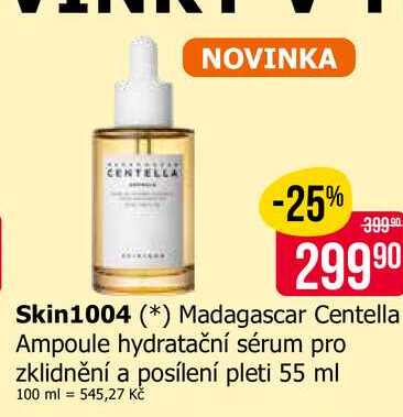 Skin1004 Madagascar Centella Ampoule hydratační sérum pro zklidnění a posílení pleti 55 ml 