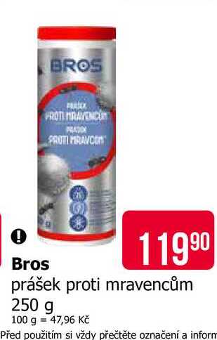 Bros prášek proti mravencům 250 g