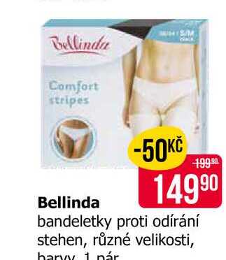 Bellinda bandeletky proti odírání stehen, různé velikosti, barvy 1 pár 